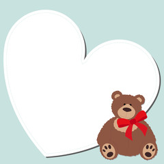 frame for the boy. Bear