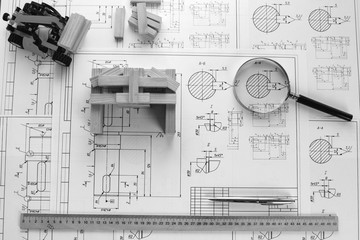 Architectural blueprints