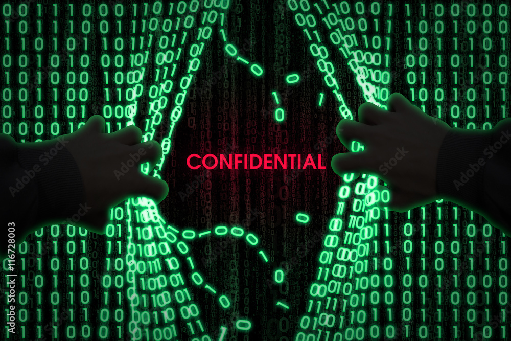 Poster the concept of computer security. the hacker enters the computer