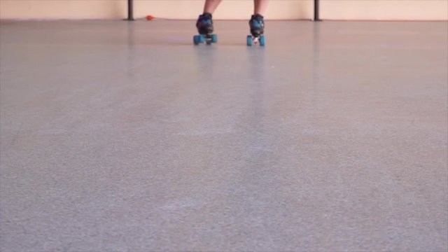 roller skating slow motion