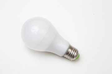 LED lamps isolated on white background