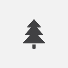 spruce icon vector, pine solid logo illustration, tree pictogram isolated on white