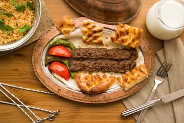Turkish Adana Kebab.