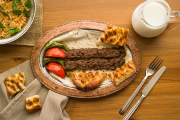 Turkish Adana Kebab.