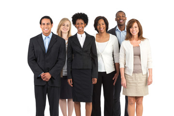 Diverse group of business people.