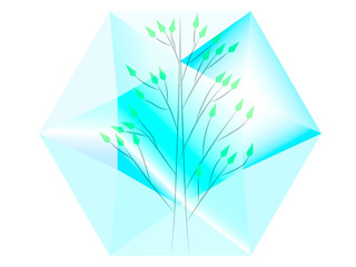 tree in diamond
