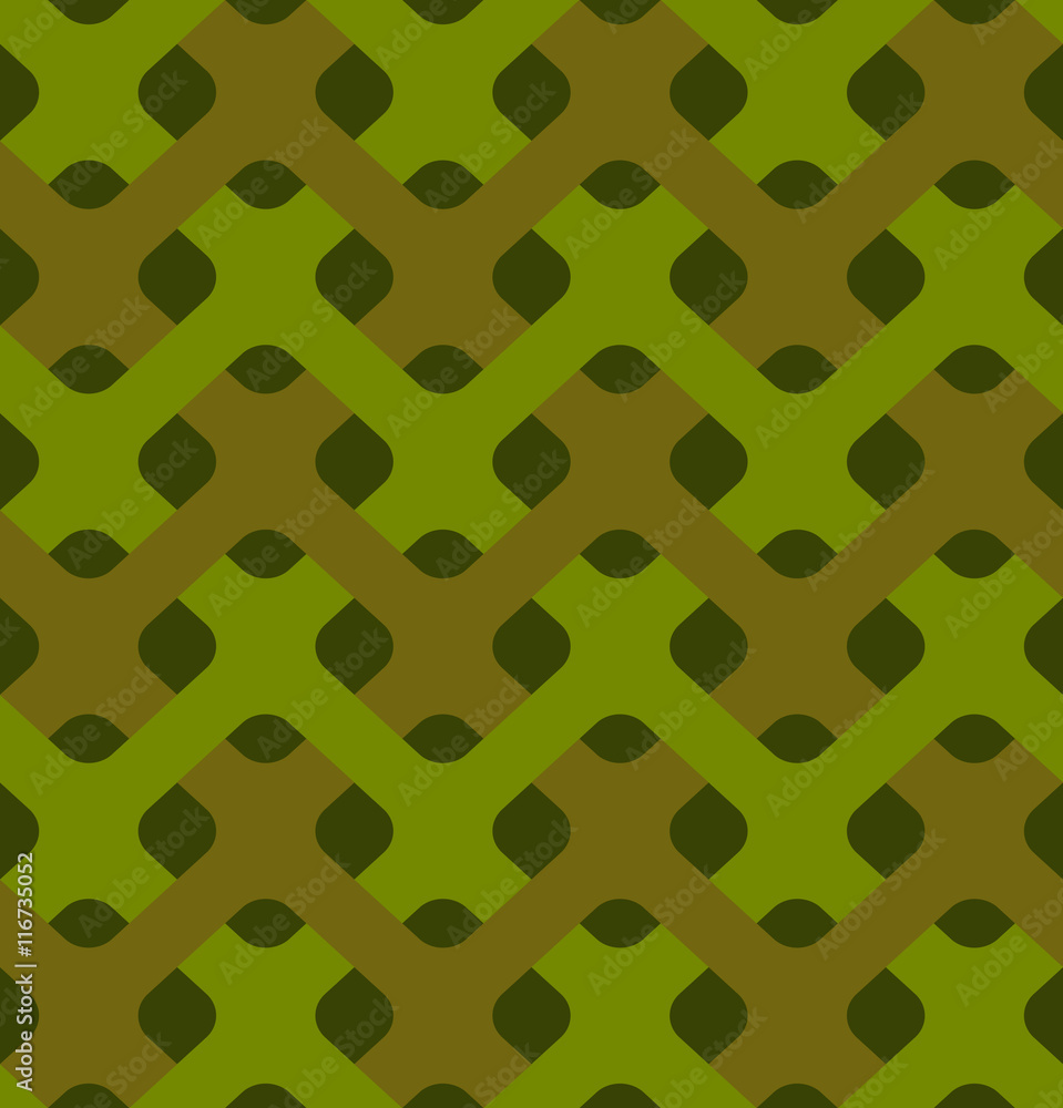 Poster military weaving seamless pattern. army abstract plexus texture.