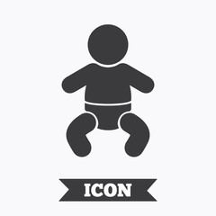 Baby infant sign icon. Toddler boy symbol.