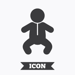 Baby infant sign icon. Toddler boy symbol.