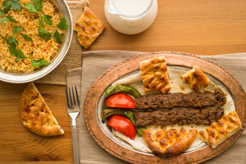 Turkish Adana Kebab.