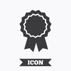 Award medal icon. Best guarantee symbol.