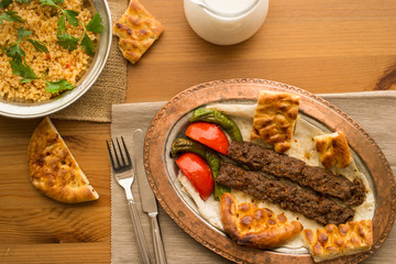 Turkish Adana Kebab.