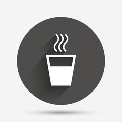 Hot water sign icon. Hot drink symbol.