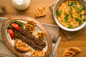 Turkish Adana Kebab.