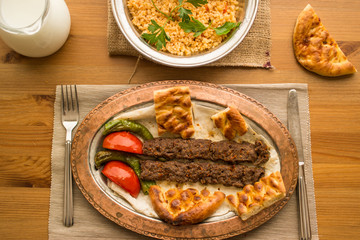 Turkish Adana Kebab.