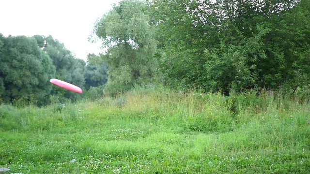 the guy with the kid playing Frisbee
