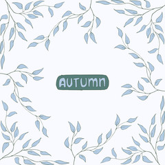 Obraz premium Autumn leaves. Abstract background. Vector Illustration