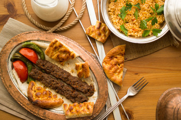 Turkish Adana Kebab.