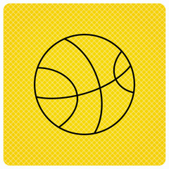 Basketball icon. Sport ball sign.