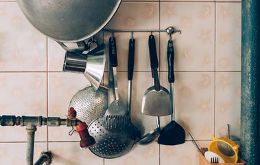 Kitchen household equipment in asia kitchen