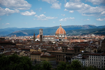 Fototapeta na wymiar Duomo Santa Maria Del Fiore and Bargello in Florence, Tuscany,
