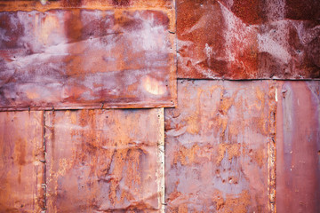 old rusty iron sheets