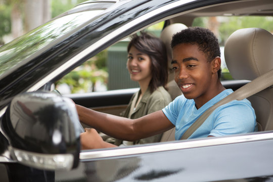 Teenage Friends Driving.