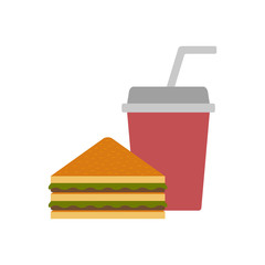 American food vector concept