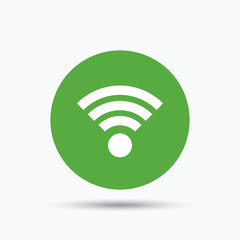 Wifi icon. Wireless internet sign.
