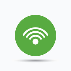 Wifi icon. Wireless internet sign.