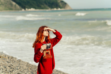 
girl with camera