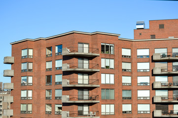 Condo buildings in Montreal downtown.