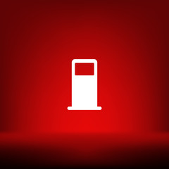 Petrol refueling station vector icon