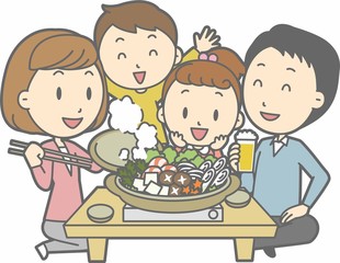 家族でお鍋