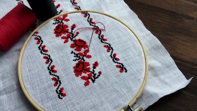 Embroidery cross stitch pattern
