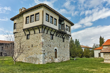 Fototapeta na wymiar Amazing view Tower of Angel Voivode in Arapovo Monastery of Saint Nedelya, Plovdiv Region, Bulgaria