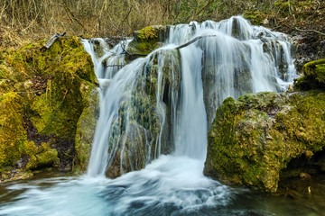 Bachkovo waterfalls cascade in Rhodopes Mountain, Plovdiv region, Bulgaria