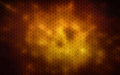 Glowing hexagon,Nanotechnology abstract background