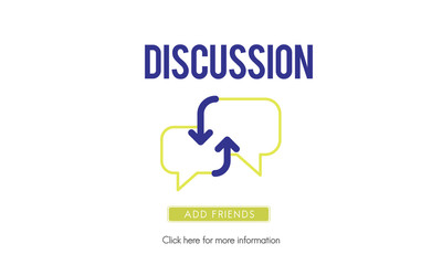 Discussion Communication Connection Social Networking Concept