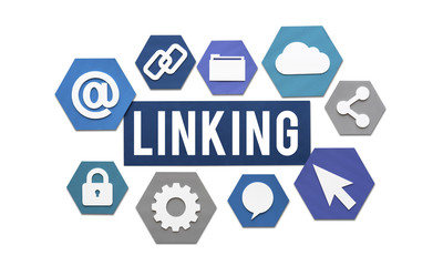 Linking Internet Connection Website Concept