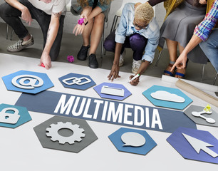 Multimedia Modern Technology Graphic Concept