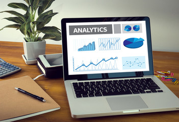 ANALYTICS (Analysis Analytic Marketing  Graph Diagram)