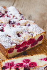 Homemade cherry cake