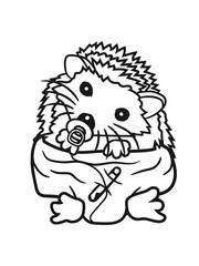 nappy pacifier sitting around child baby offspring sweet little cute hedgehog