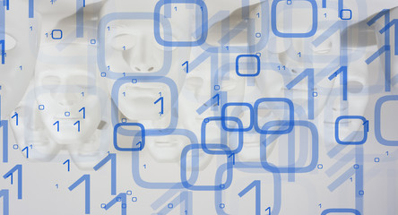 Robot masks background