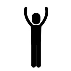 person with gestures of protest isolated icon design, vector illustration  graphic 