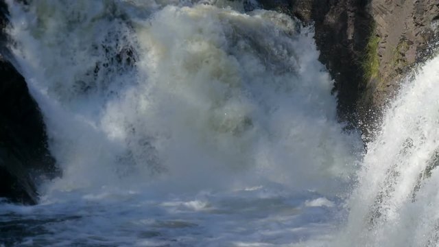 Mountain waterfall in North Karelia.