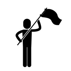 people protesting with signs and notices isolated icon design, vector illustration  graphic 