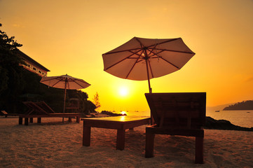 Beautiful Sunset on the Beach