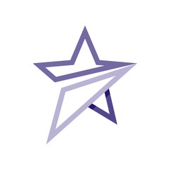 Star logo icon vector